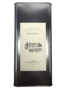 Olio Extra Vergine di oliva 100% italiano in lattina 5 litri Podere Filippucci 2024